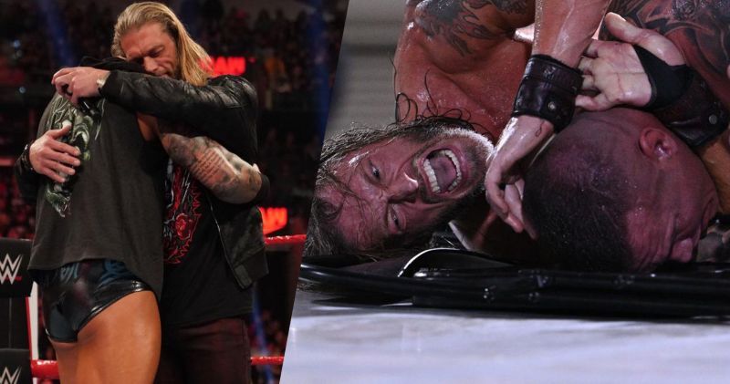 Edge and Orton waged war against each other at WrestleMania