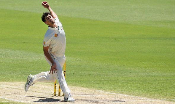 Mitchell Starc in a Test match