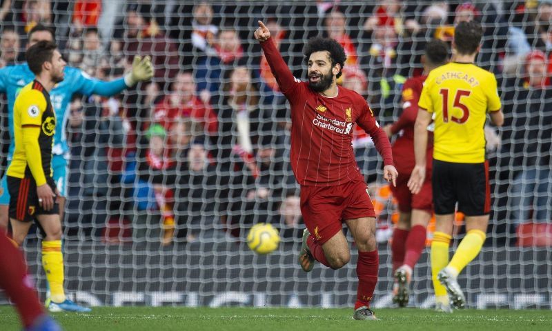 Salah can score all sorts of goals it seems...