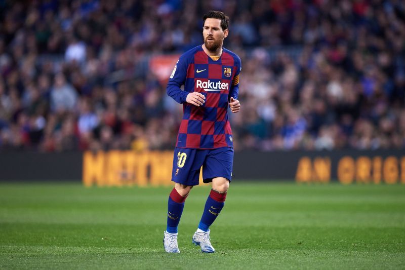 Lionel Messi during a La Liga game against Real Sociedad