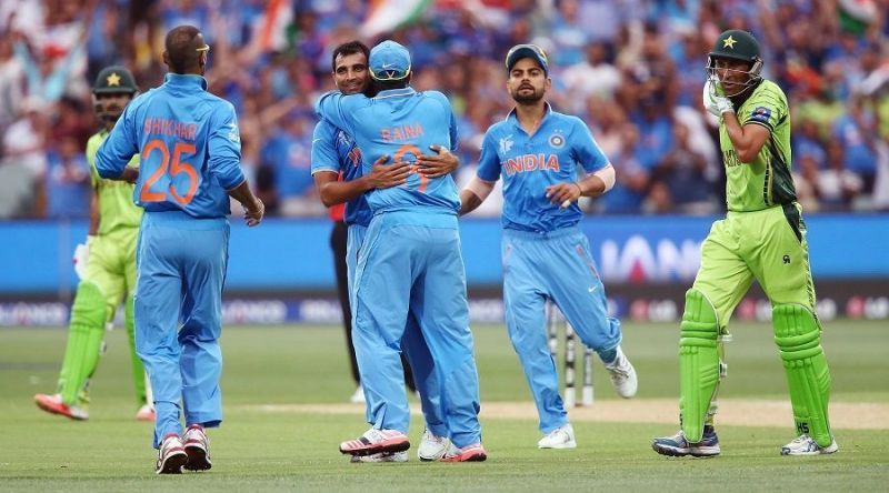 Mohammed Shami celebrates the fall of a Pakistan wicket in the 2015 WC [PC: ESPNCricinfo]