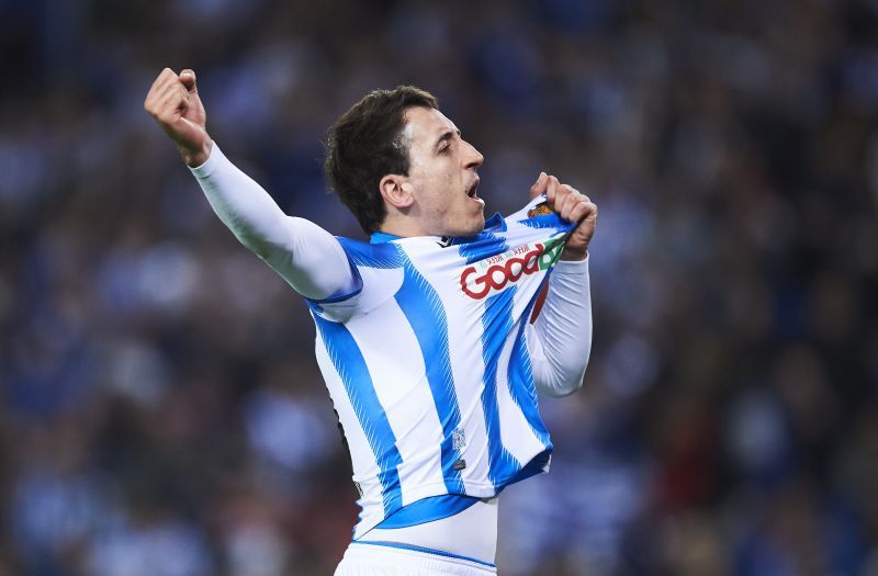 Real Sociedad&#039;s Mikel Oyarzabal has been in good form this season.