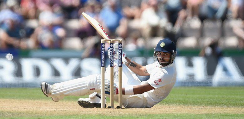 Virat Kohli couldn't handle the swing from the experienced England pacers in 2014