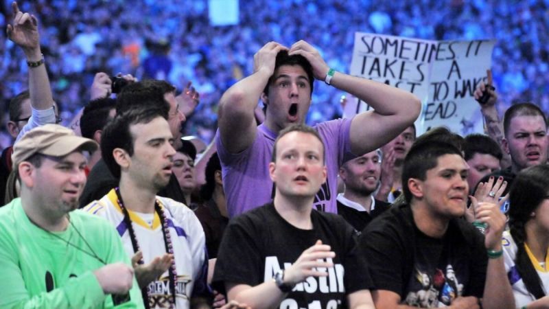 WWE fans at live events have been in for surprises over the years