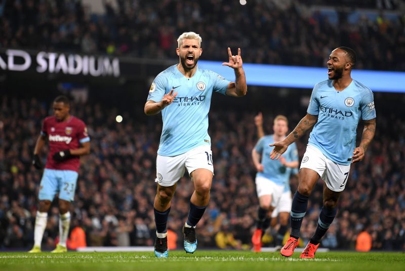 Sergio Aguero and Raheem Sterling