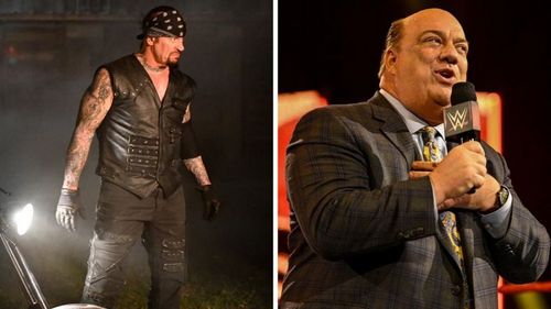 The Undertaker (left); Paul Heyman (right)