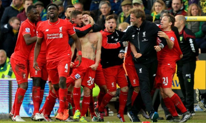 Klopp lost his glasses after Adam Lallana's dramatic winner. [Image: liverpoolfc.com]