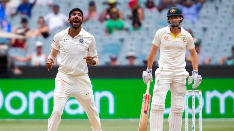 Jasprit Bumrah got Shaun Marsh LBW with the last ball before stumps.