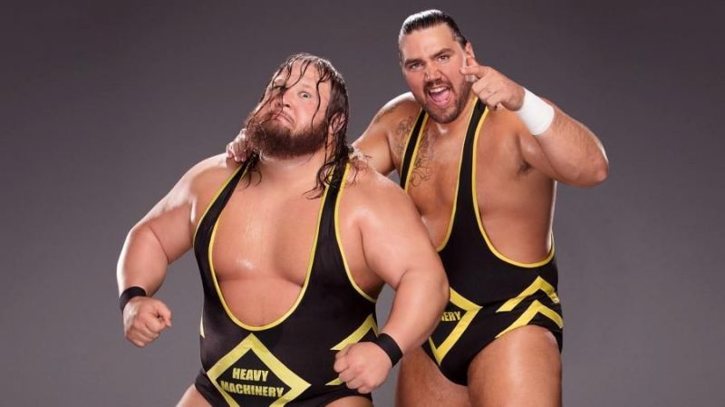 Is WWE hinting that Heavy Machinery is on the cusp of gold?