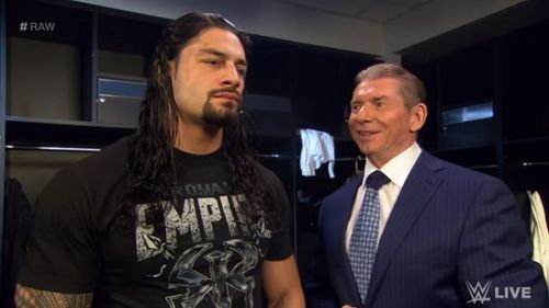 Roman Reigns and Vince McMahon