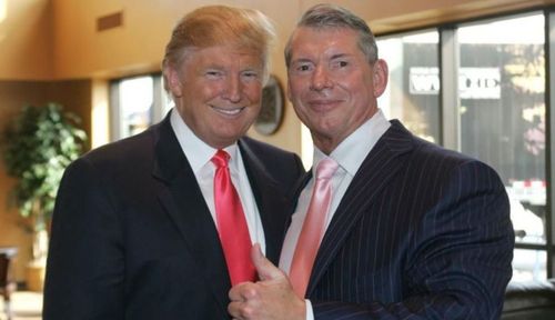 United States President Donald Trump and WWE Chairman Vince McMahon