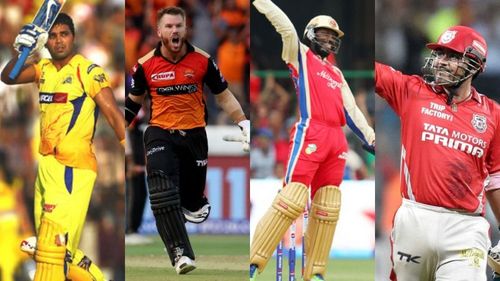 Vijay, Warner, Gayle and Sehwag