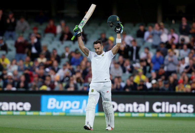 Faf Du Plessis declared the South African innings at 259/9 against Australia.