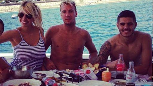 Wanda, Maxi Lopez and Mauro Icardi