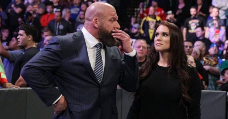 Triple H and Stephanie McMahon.