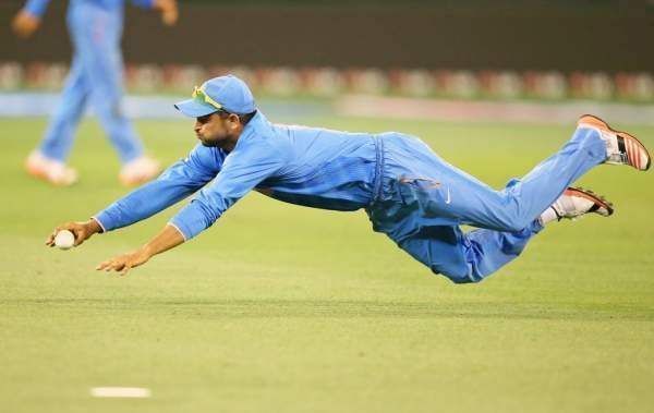 Suresh Raina is among just five Indian fielders to take over 100 catches in ODIs