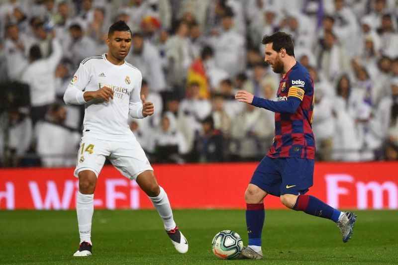 Lionel Messi (right) is the all-time top-scorer in La Liga history. 