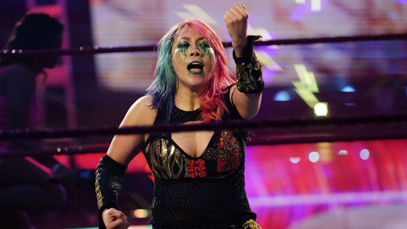 Asuka qualified for the Women's Money in the Bank Ladder match by beating Ruby Riott