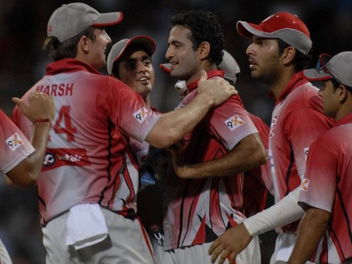 Irfan Pathan (centre) has been the most successful all-rounder for KXIP.