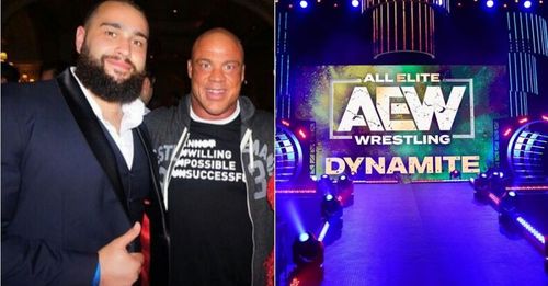 Rusev and Kurt Angle