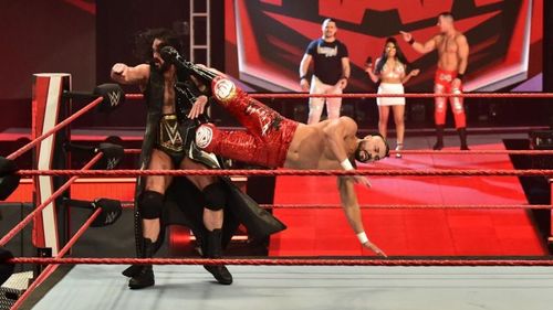 Andrade tried to blindside McIntyre but had a pay a hefty price later