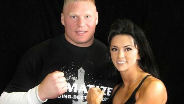 Brock Lesnar with Nicole McClain 