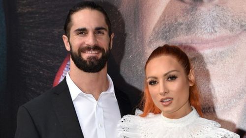 Seth Rollins and Becky Lynch