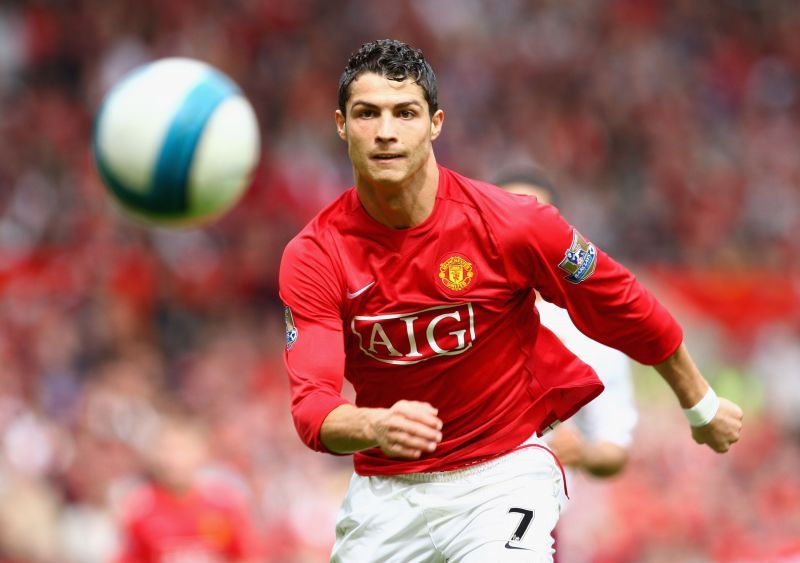 Cristiano Ronaldo in action for Manchester United