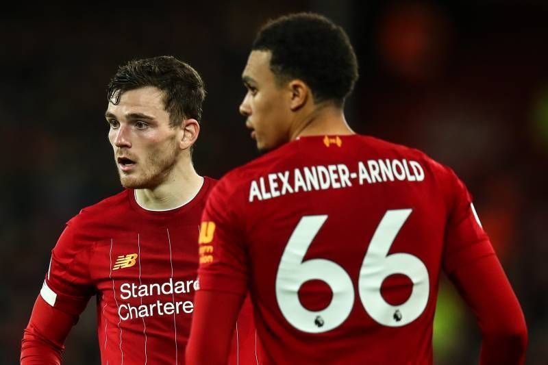 Trent Alexander-Arnold and Andrew Robertson