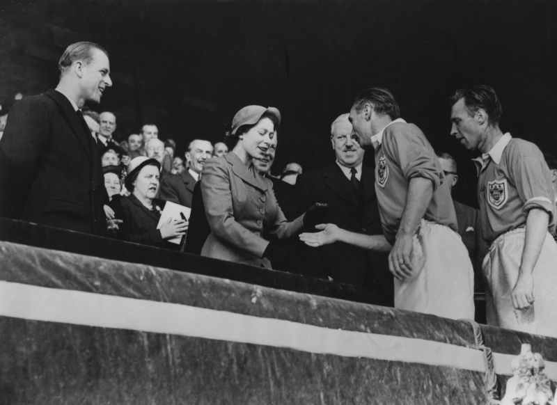 FA Cup winners&#039; medal being presented to Sir Stanley Matthews in 1953