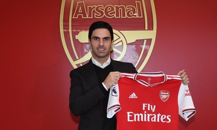 Arteta took over the reins at Arsenal in the middle of the 2019-20 season