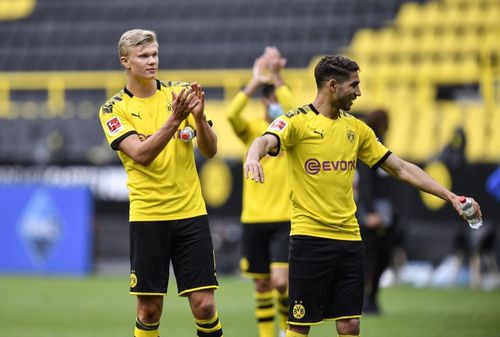 Erling Haaland and Achraf Hakimi