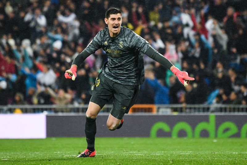 Thibaut Courtois suggested that it would be &#039;unfair&#039; to hand the title to Barcelona