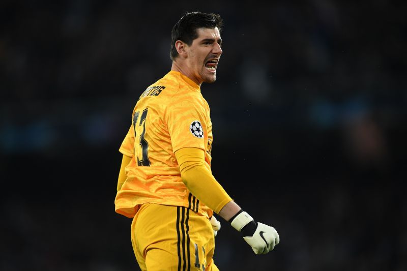 Thibaut Courtois in action for Real Madrid