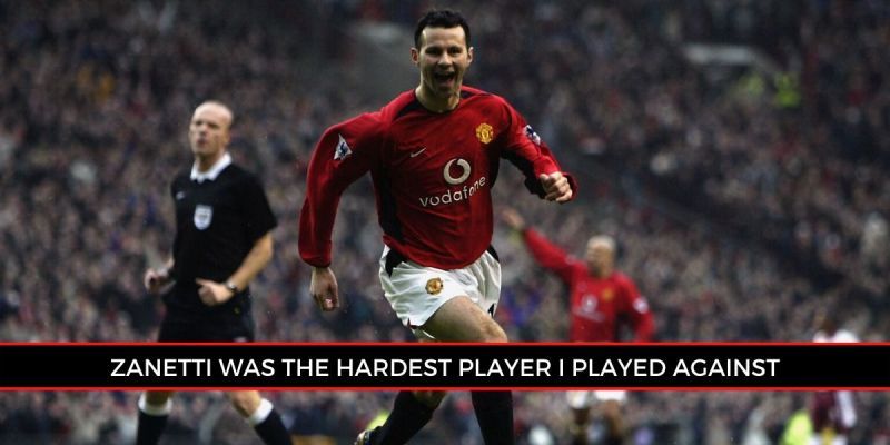 Giggs wheeling away after scoring a goal