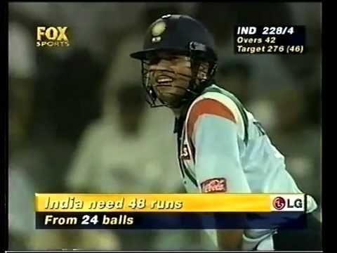 Sachin Tendulkar ran 77 runs out of the 143 he scored