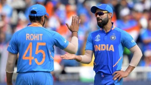 Rohit Sharma (L) has led the Indian cricket team in a handful of matches