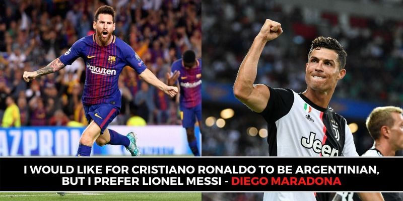 Diego Maradona discussed Cristiano Ronaldo and Lionel Messi in a candid interview