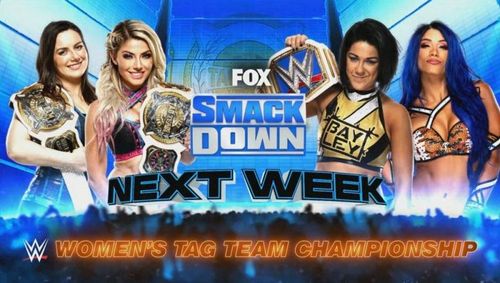 Sasha Banks and Bayley will challenge for the Women's Tag Titles next week!