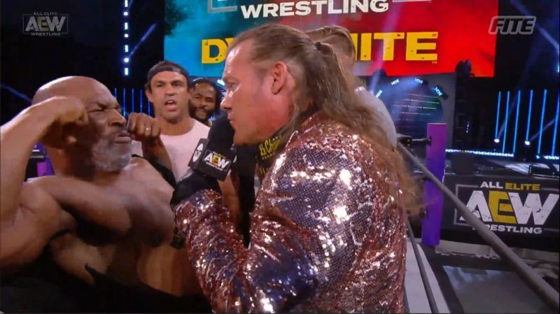 Mike Tyson and Chris Jericho are slowly building up to a match