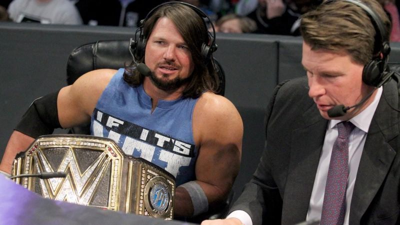 AJ on commentary with JBL