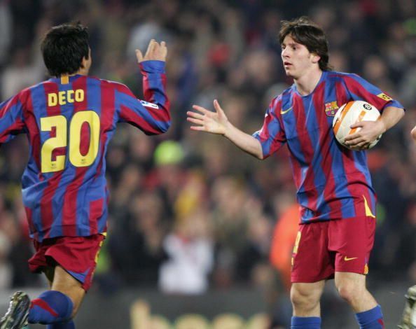 Deco and Lionel Messi enjoyed a successful time together at Barcelona