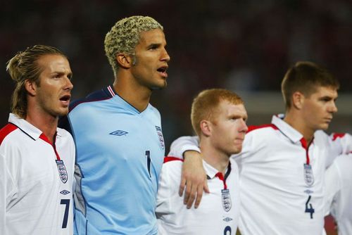 David Beckham, Paul Scholes, and Steven Gerrard