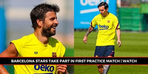 Lionel Messi was in the form of his life in Barcelona's practice match