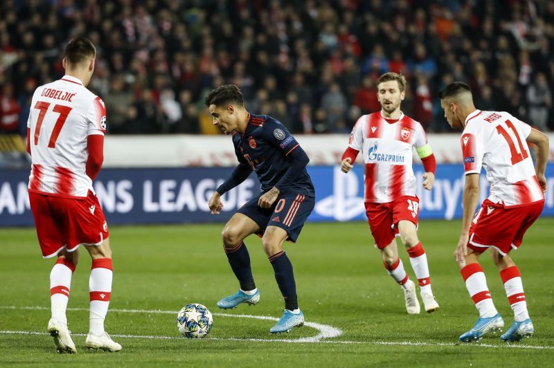Coutinho in a game against Crvena Zvezda in the Champions League