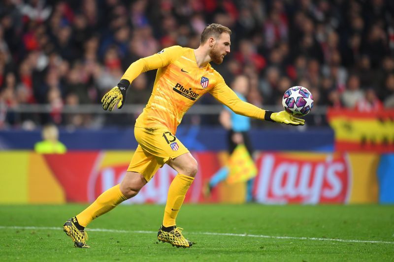 Jan Oblak during a UEFA Champions League Round of 16 game against Liverpool