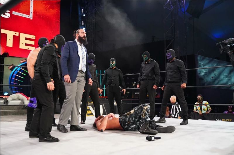 Brodie Lee and the Dark Order wipe out the AEW Champion