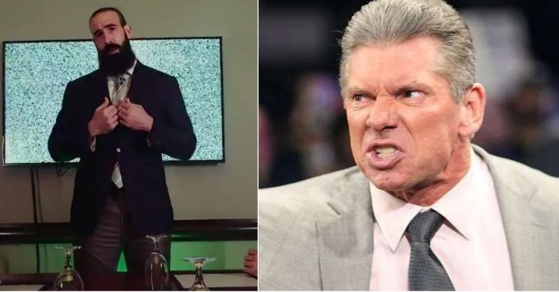 Brodie Lee and Vince McMahon