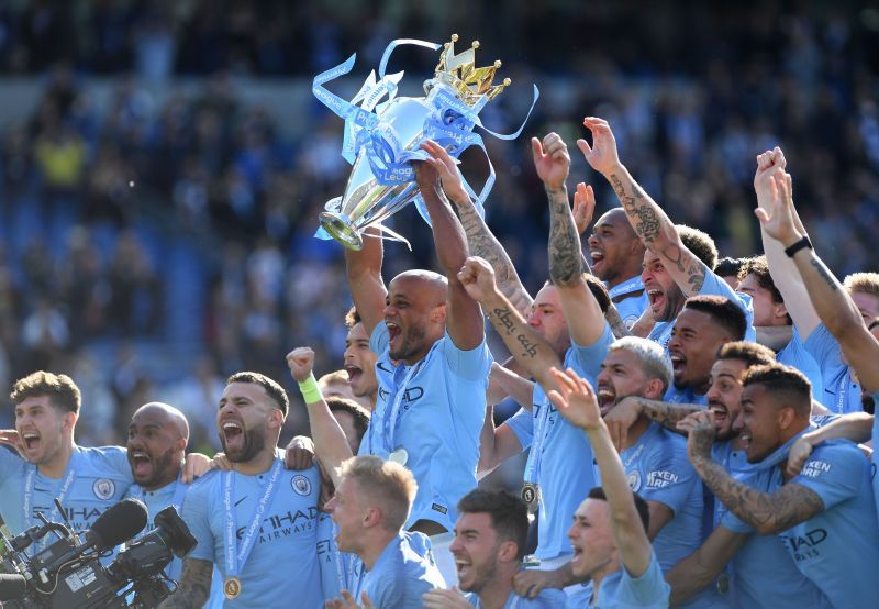 Vincent Kompany captained Manchester City to 4 Premier League titles during his time at the club