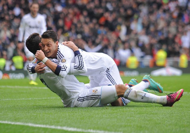 Cristiano Ronaldo and Mesut Ozil spent three years together at Real Madrid